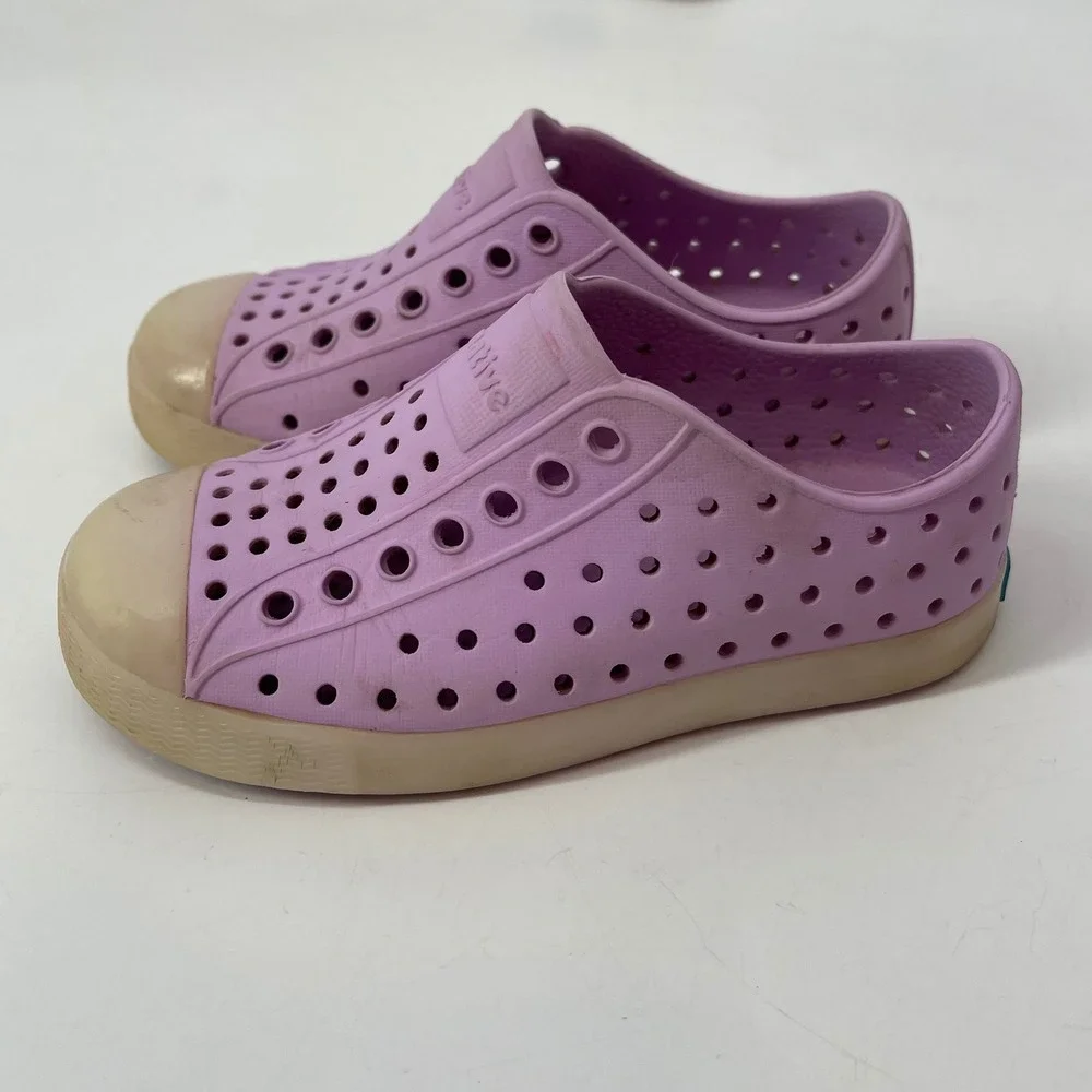 Native‎ Jefferson Shoes Kids Lilac Water Shoes Size 9C Summer Outdoor